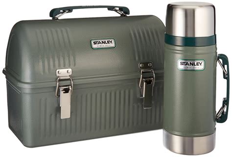 stanley metal lunch box with thermos|stanley classic steel lunch box.